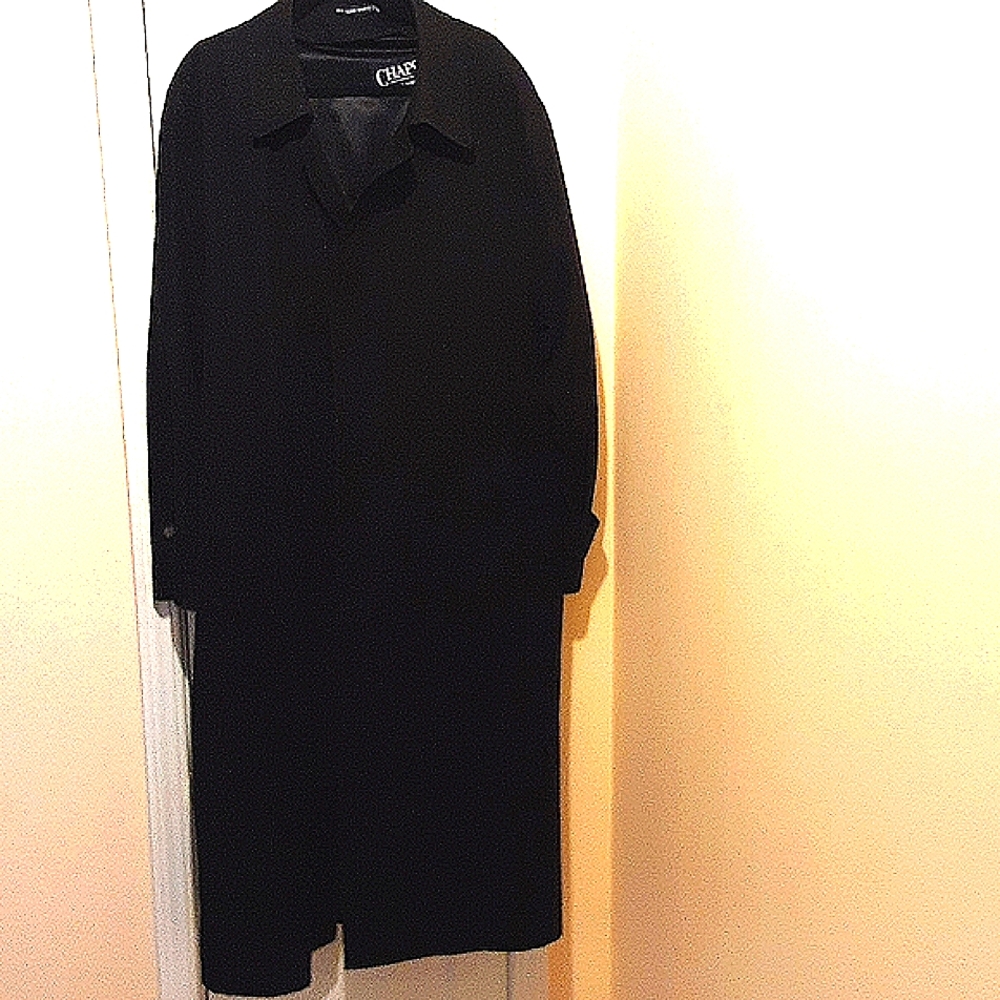 CHAPS RALPH LAUREN ULTRA Suede Rain Coat Size  46 Long